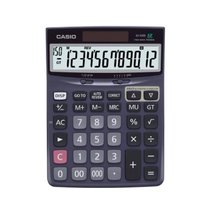 Picture of Casio Check & Correct Desk Calculator, 1.37in x 5.51in x 7.51in, Black, DJ120D