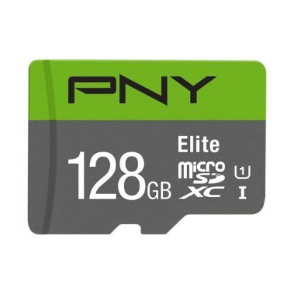 Picture of PNY 128GB Elite Class 10 U1 microSDHC Flash Memory Card - Class 10, U1, UHS-I