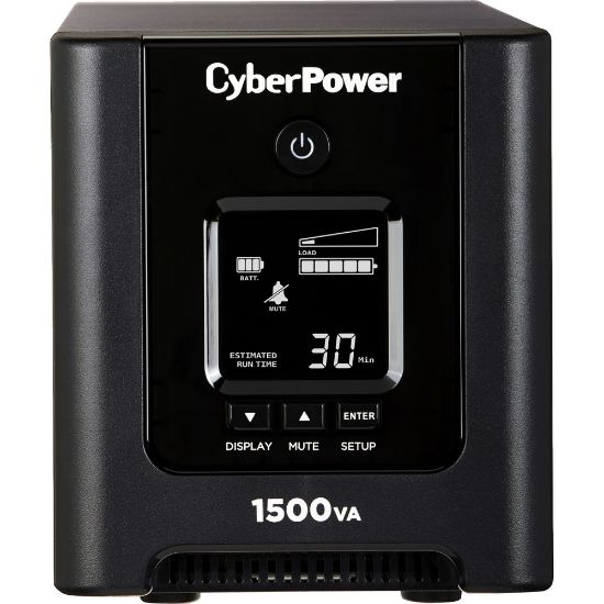 Picture of CyberPower OR1500PFCLCD PFC Sinewave UPS Systems - 1500VA/1050W, 120 VAC, NEMA 5-15P, Mini-Tower, Sine Wave, 8 Outlets, LCD, PowerPanel Business, $200000 CEG, 3YR Warranty