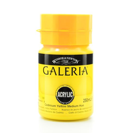 Picture of Winsor & Newton Galeria Flow Formula Acrylic Colors, 250 mL, Cadmium Yellow Medium Hue, 120, Pack Of 2