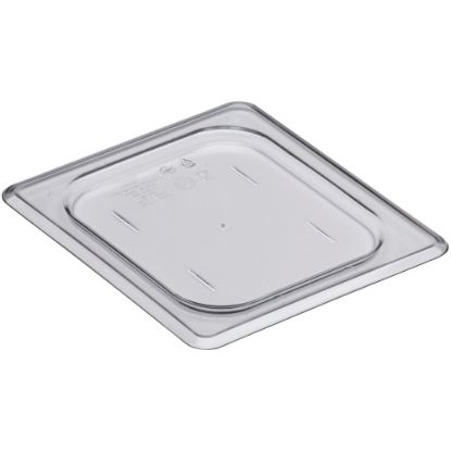 Picture of Cambro Camwear Polycarbonate Flat Lids, 1/6 Size, Clear, Pack Of 6 Lids