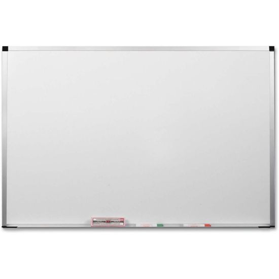 Picture of Balt ABC Markerboard - 36in (3 ft) Width x 24in (2 ft) Height - White Porcelain Steel Surface - Anodized Aluminum Frame - Rectangle - 1 Each