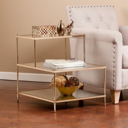 Picture of SEI Furniture Knox Accent Table, Rectangular, Gold