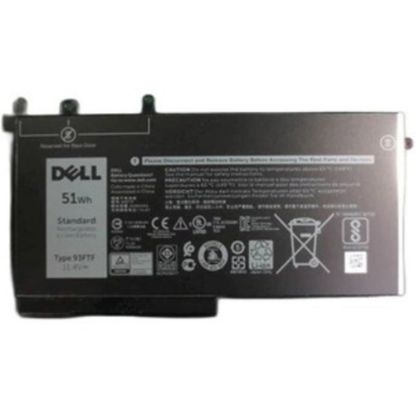 Picture of Dell 51 WHr 3-Cell Primary Lithium-Ion Battery - For Notebook - Battery Rechargeable - 1