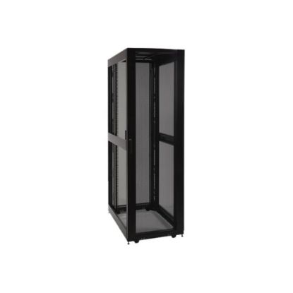 Picture of Tripp Lite 42U Rack Enclosure Cabinet 32in Depth Threaded 10-32 Mount Holes - Rack cabinet - black - 42U - 19in