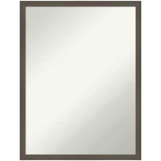 Picture of Amanti Art Non-Beveled Rectangle Wood Framed Bathroom Wall Mirror, 25-1/2inH x 19-1/2inW x 1inD, Svelte Clay Gray