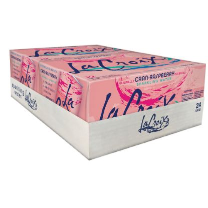 Picture of LaCroix Sparkling Water, Cran-Raspberry, 12 Oz, Case Of 24 Cans