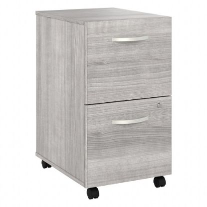 Picture of Bush Business Furniture Hybrid 28inD Vertical 2-Drawer Mobile File Cabinet, Platinum Gray, Delivery