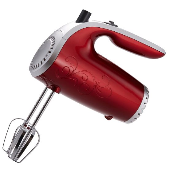 Picture of Brentwood 5-Speed Hand Mixer, Red