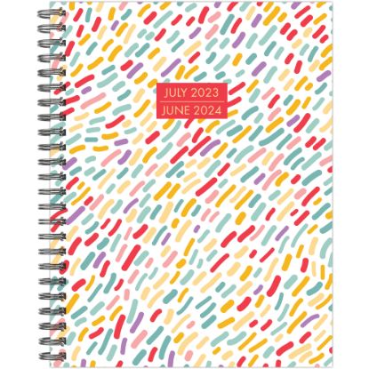 Picture of 2023-2024 Willow Creek Press Softcover Weekly/Monthly Academic Planner, 11-1/2in x 8in, Dainty Dotted, July 2023 To June 2024