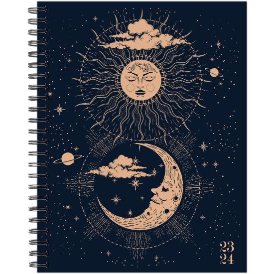 Picture of 2023-2024 Willow Creek Press Softcover Weekly/Monthly Academic Planner, 11-1/2in x 8in, Celestial Soul, July 2023 To June 2024