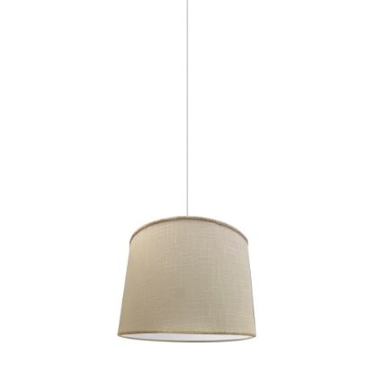 Picture of Adesso Simplee Drum Pendant Lamp With Rope Trim, 13inW, Natural Shade