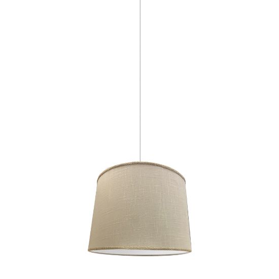 Picture of Adesso Simplee Drum Pendant Lamp With Rope Trim, 13inW, Natural Shade