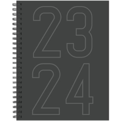 Picture of 2023-2024 Willow Creek Press Softcover Weekly/Monthly Academic Planner, 11-1/2in x 8in, Charcoal, July 2023 To June 2024