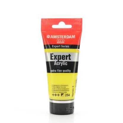 Picture of Amsterdam Expert Acrylic Paint Tubes, 75 mL, Permanent Lemon Yellow, Pack Of 2