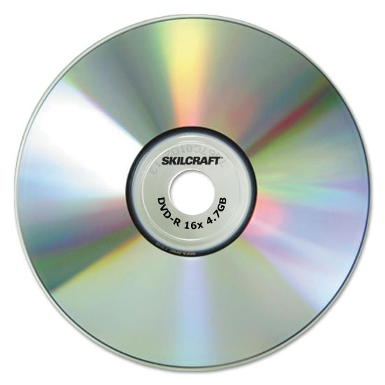 Picture of SKILCRAFT Branded Attribute DVD-R Media Discs, Pack of 25 Discs (AbilityOne 7045015155372)