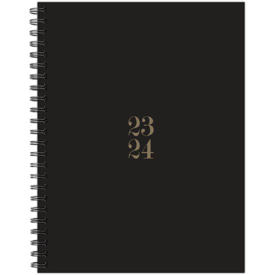 Picture of 2023-2024 Willow Creek Press Softcover Weekly/Monthly Academic Planner, 9in x 6-1/2in, Black, July 2023 To June 2024