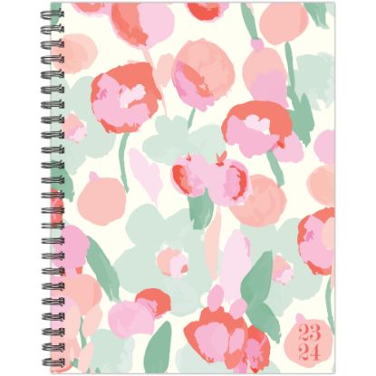 Picture of 2023-2024 Willow Creek Press Softcover Weekly/Monthly Academic Planner, 9in x 6-1/2in, Painted Blossoms, July 2023 To June 2024