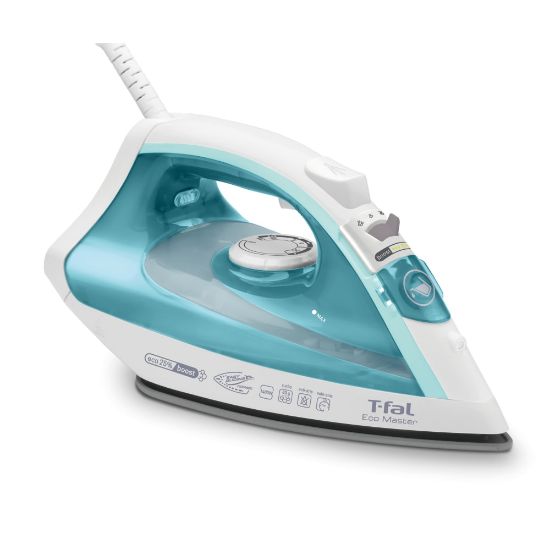 Picture of T-Fal Ecomaster Steam Iron With Steam Trigger And Ceramic Soleplate, Azul