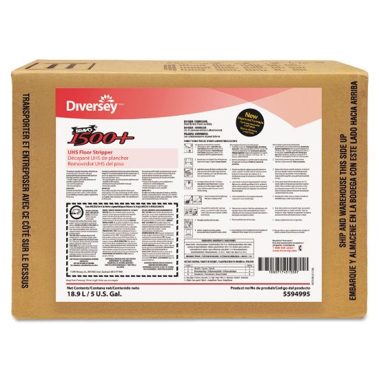 Picture of Diversey Bravo 1500+ UHS Floor Stripper, 640 Oz Box