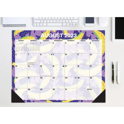 Picture of 2023-2024 Willow Creek Press Academic Monthly Oversized Desk Pad Calendar, 22in x 17in, Fruit Salad, July 2023 To June 2024