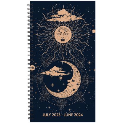 Picture of 2023-2024 Willow Creek Press Academic Weekly/Monthly Spiral Planner, 4in x 6-1/2in, Celestial Soul, July 2023 To June 2024