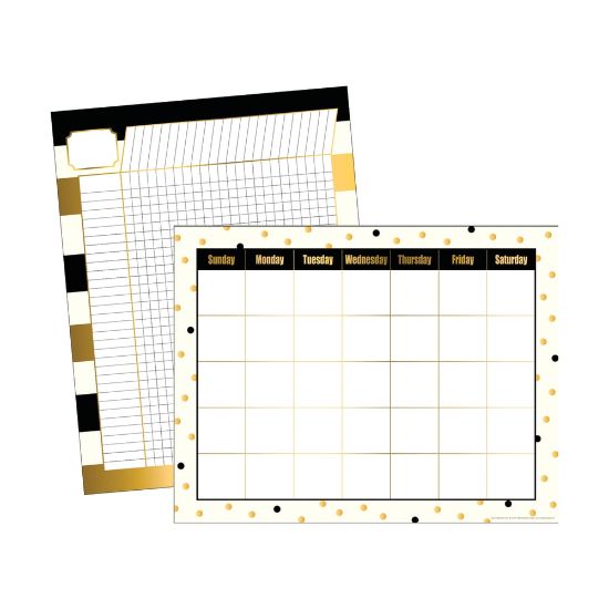 Picture of Barker Creek Chart Set, Gold, 17in x 22in, Grades Pre-K+, Pack Of 2