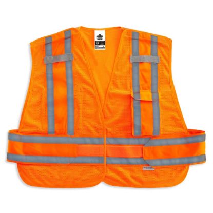 Picture of Ergodyne GloWear Safety Vest, Expandable, Type-P Class 2, Medium/Large, Orange, 8244PSV