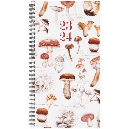 Picture of 2023-2024 Willow Creek Press Academic Weekly/Monthly Spiral Planner, 4in x 6-1/2in, Mushroom Study, July 2023 To June 2024