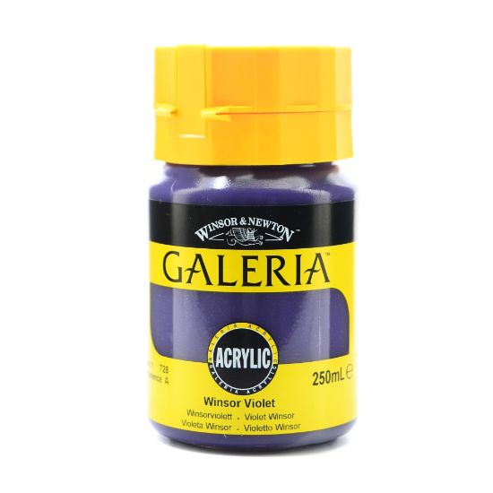 Picture of Winsor & Newton Galeria Flow Formula Acrylic Colors, 250 mL, Winsor Violet, 728, Pack Of 2