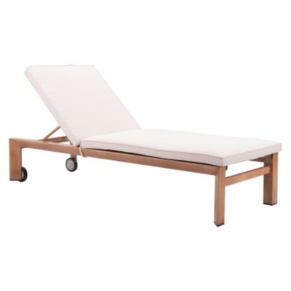 Picture of Zuo Modern Cozumel Lounge Chair, Beige/Natural