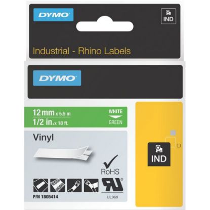 Picture of DYMO White 0n Green Color Coded Label, LJ7432