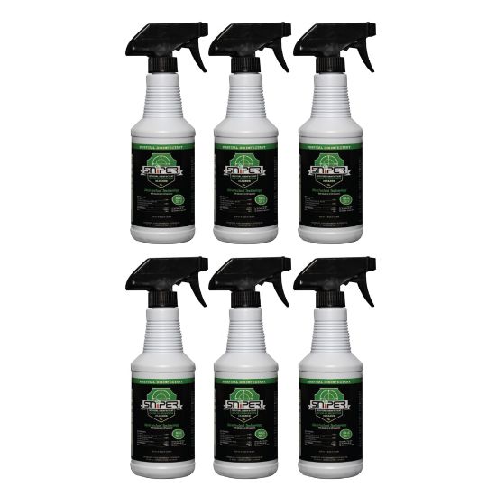 Picture of Sniper Hospital Disinfectant Odor Eliminator & All-Purpose Cleaner Spray, 16 Oz, Case Of 6 Bottles