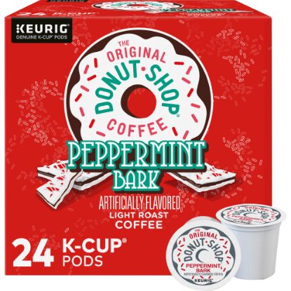 Picture of The Original Donut Shop Single-Serve Coffee K-Cup Pods, Peppermint Bark, Carton Of 24