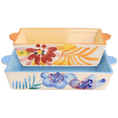 Picture of Spice By Tia Mowry Goji Blossom 2-Piece Bakeware Set, Floral