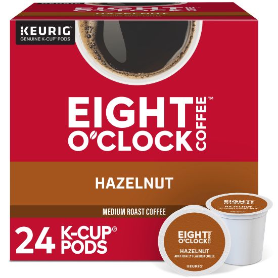 Picture of Eight O-Clock Single-Serve Coffee K-Cup Pods, Hazelnut, Carton Of 24