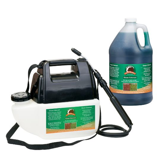 Picture of Just Scentsational Green Up Grass Colorant With Battery-Powered Sprayer, 1 Gallon