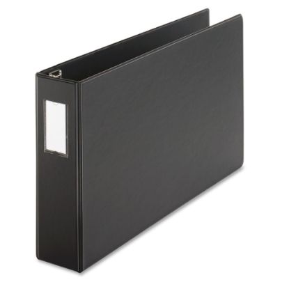 Picture of Cardinal EasyOpen Tabloid Reference 3-Ring Binder, 3in Slant Rings, Black