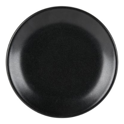 Picture of Foundry Round Coupe Plates, 7 1/8in, Black, Pack Of 12 Plates