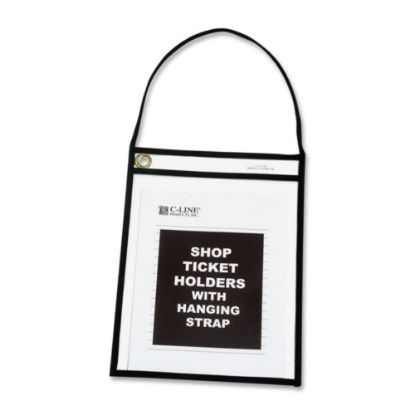 Picture of C-Line Stitched Shop Ticket Holders, 9in x 12in, Clear, Box Of 15