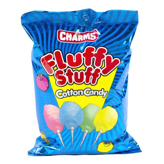 Picture of Fluffy Stuff Cotton Candy Bags, 2.5 Oz, Pack Of 12