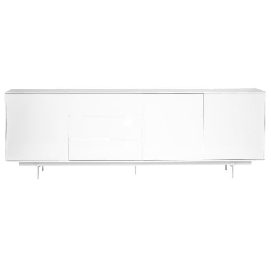 Picture of Eurostyle Birmingham 84inW Sideboard, High Gloss White