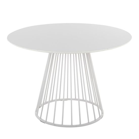 Picture of LumiSource Canary Contemporary Dining Table, 29-1/2inH x 29-1/2inW x 43-1/2inD, White