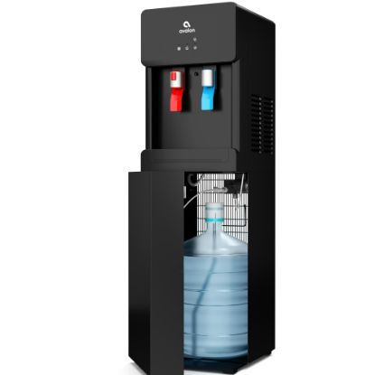 Picture of Avalon Bottom Loading Water Cooler Dispenser - Hot & Cold Water, Child Safety Lock, Innovative Slim Design, Holds 3 or 5 Gallon Bottles - UL/Energy Star Approved- Black