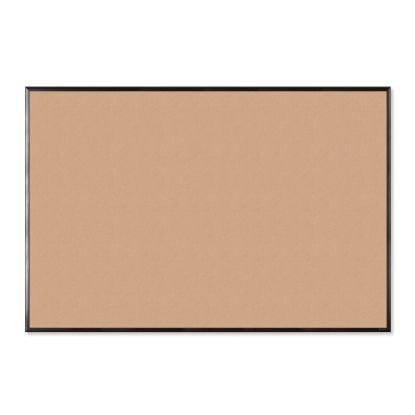 Picture of U Brands Cork Bulletin Board, 72in X 48in, Black Aluminum Frame, Actual Size 70in X 47in (2882U00-01)