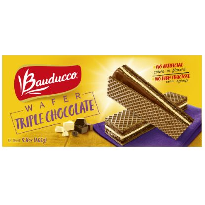 Picture of Bauducco Foods Triple Chocolate Wafers, 5.8 Oz, Case Of 36 Packages