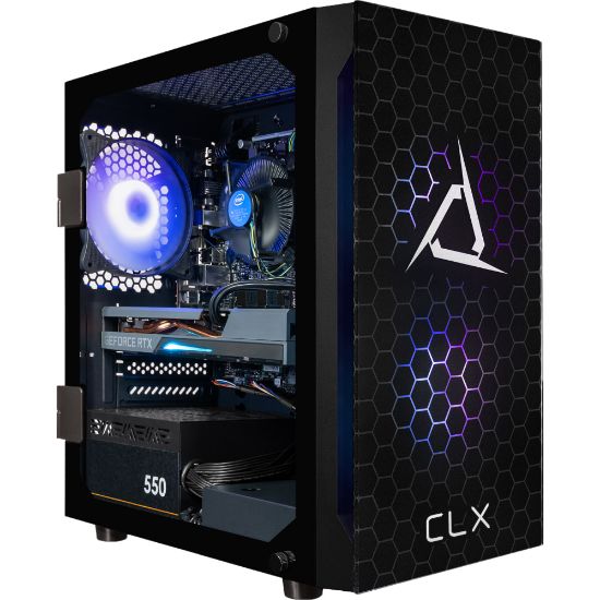 Picture of CLX SET Gaming Desktop PC, Intel Core i5, 16GB Memory, 500GB Solid State Drive/2TB Hard Drive, Windows 11