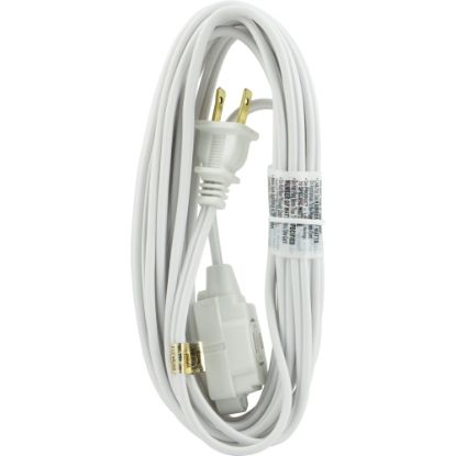 Picture of GE 3 Outlet Extension Cord, 15ft Long Cord, White