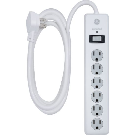 Picture of GE 6-Outlet Surge Protector, 10ft Cord, White