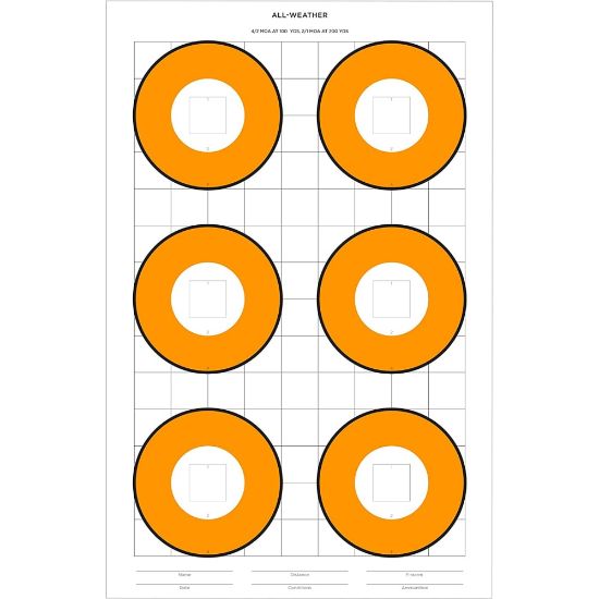 Picture of Rite In The Rain All-Weather Range Target, Long Range Silhouette, 22in x 17in